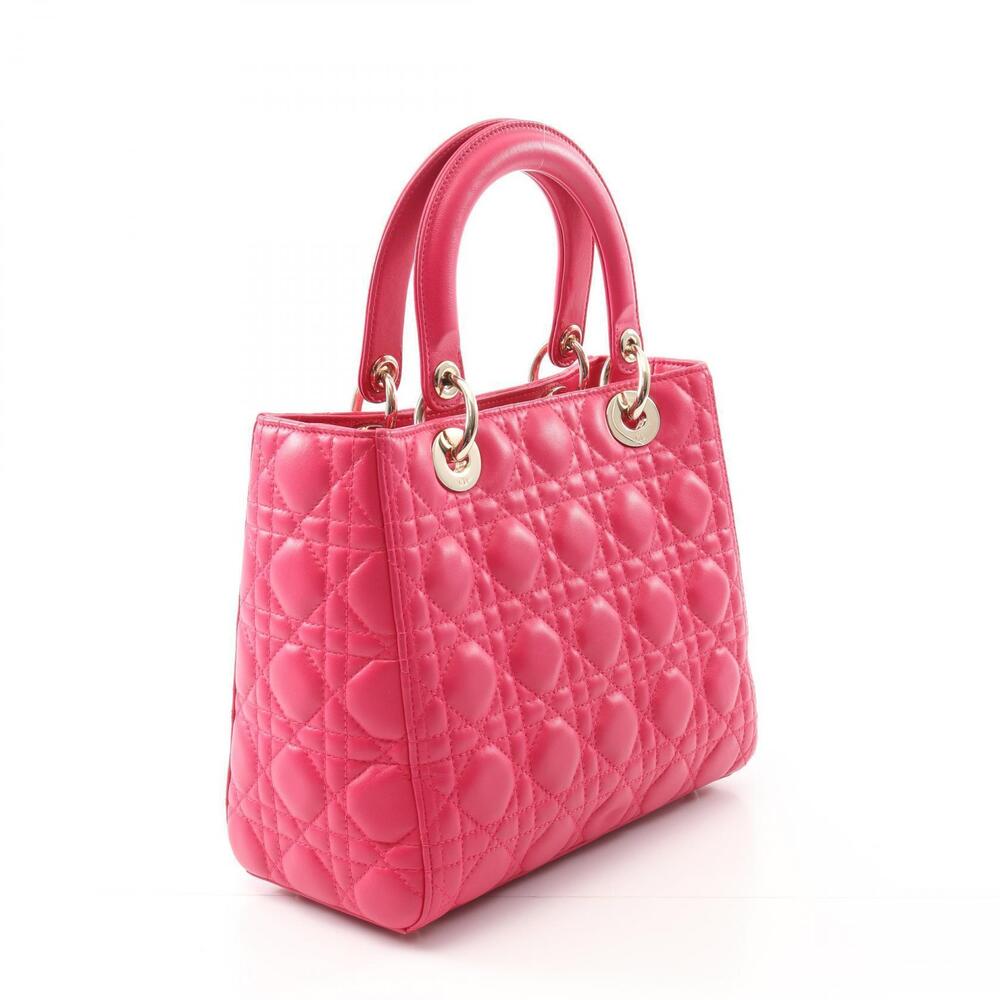 Dior handbag pink leather Lady